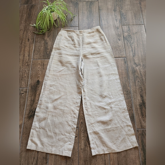 Laura Ashley Pants - Vintage 90’s Laura Ashley wide leg linen pants